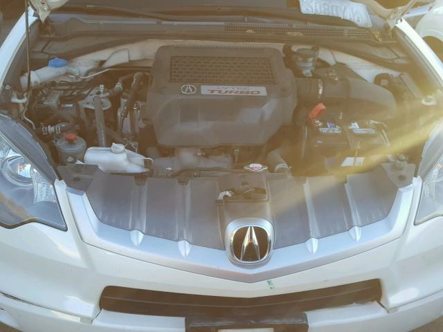 5J8TB18567A021938 - 2007 ACURA RDX TECHNO WHITE photo 7