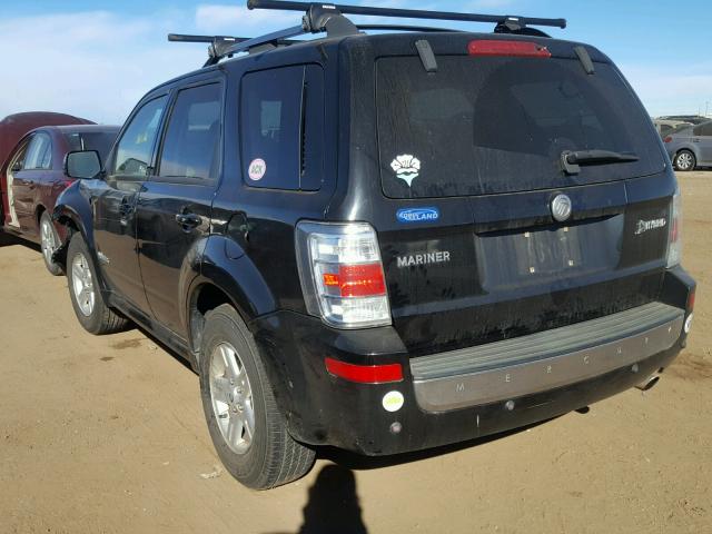 4M2CU39H98KJ01575 - 2008 MERCURY MARINER HE BLACK photo 3