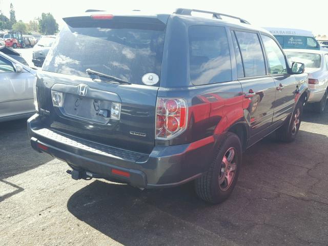 2HKYF18736H559756 - 2006 HONDA PILOT CHARCOAL photo 4