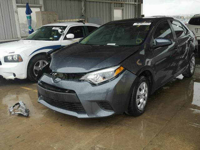 5YFBURHEXGP368025 - 2016 TOYOTA COROLLA L CHARCOAL photo 2