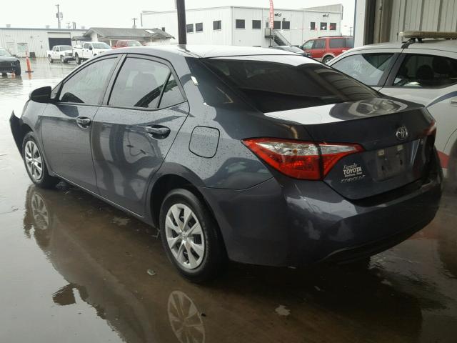 5YFBURHEXGP368025 - 2016 TOYOTA COROLLA L CHARCOAL photo 3