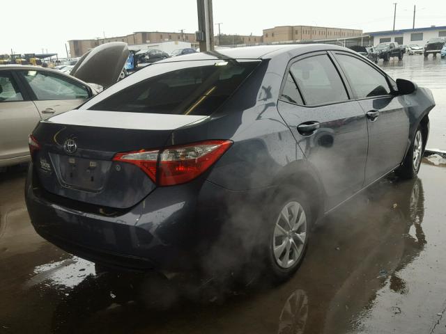 5YFBURHEXGP368025 - 2016 TOYOTA COROLLA L CHARCOAL photo 4