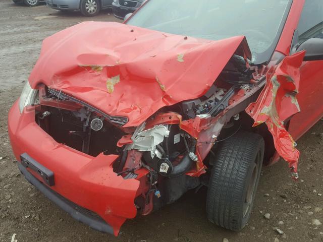 2T1KR32E67C640920 - 2007 TOYOTA COROLLA MA RED photo 9