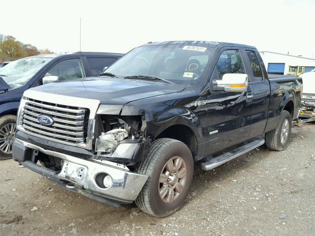 1FTFX1ET2BFB87515 - 2011 FORD F150 SUPER BLACK photo 2