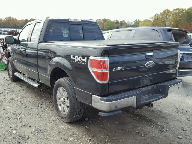 1FTFX1ET2BFB87515 - 2011 FORD F150 SUPER BLACK photo 3