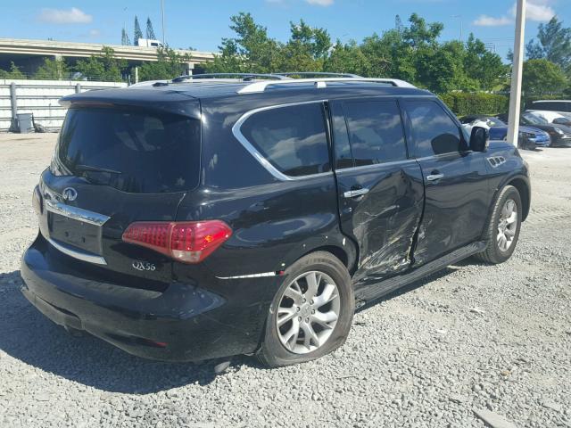 JN8AZ2NF3C9516571 - 2012 INFINITI QX56 BLACK photo 4