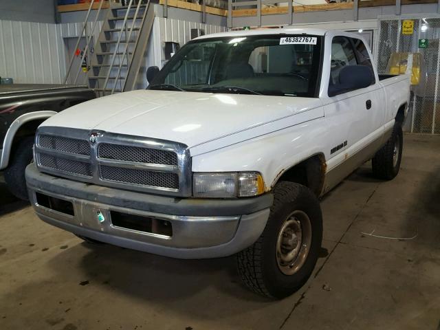 1B7HF13Z01J558945 - 2001 DODGE RAM 1500 WHITE photo 2