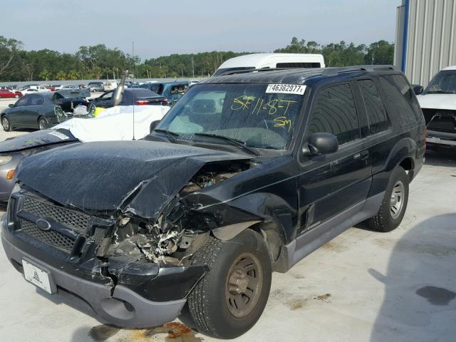 1FMYU60E52UC67406 - 2002 FORD EXPLORER S BLACK photo 2