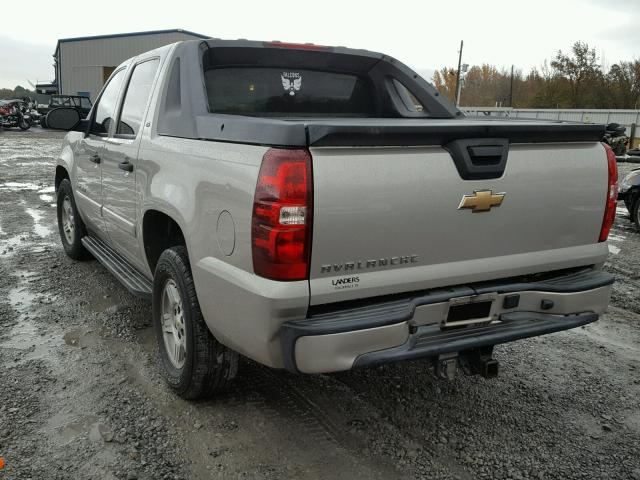 3GNEC12J87G189972 - 2007 CHEVROLET AVALANCHE SILVER photo 3