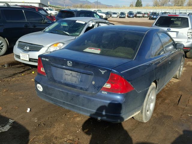 1HGEM219X2L011643 - 2002 HONDA CIVIC EX BLUE photo 4