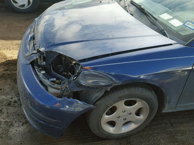 1HGEM219X2L011643 - 2002 HONDA CIVIC EX ლურჯი ფოტო 9