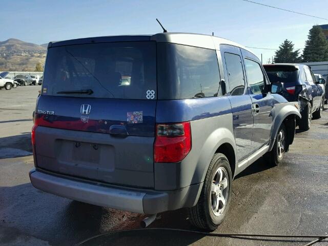 5J6YH28553L027005 - 2003 HONDA ELEMENT EX BLUE photo 4