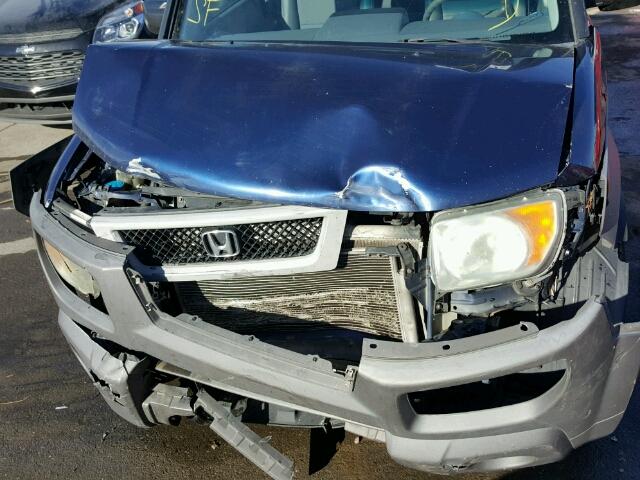 5J6YH28553L027005 - 2003 HONDA ELEMENT EX BLUE photo 7