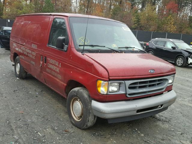 1FTRE14281HB10095 - 2001 FORD ECONOLINE RED photo 1