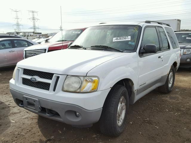 1FMYU70EX1UA01755 - 2001 FORD EXPLORER S WHITE photo 2