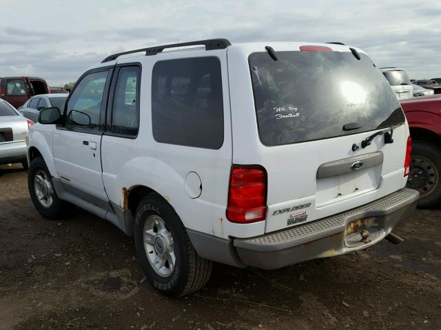 1FMYU70EX1UA01755 - 2001 FORD EXPLORER S WHITE photo 3