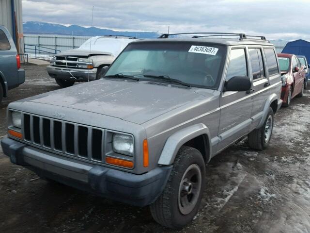 1J4FT48S61L572814 - 2001 JEEP CHEROKEE S GRAY photo 2