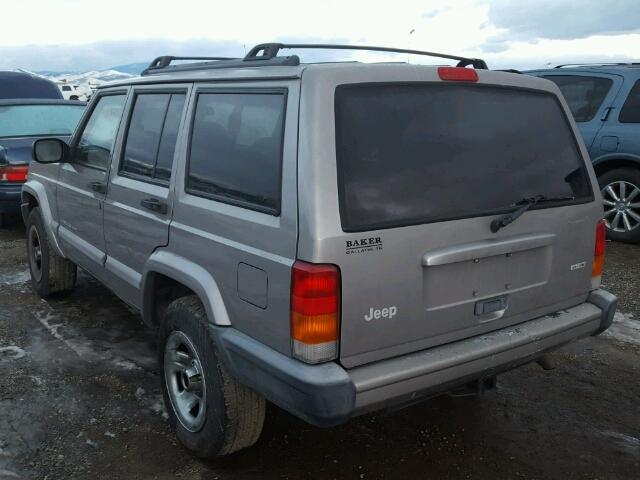 1J4FT48S61L572814 - 2001 JEEP CHEROKEE S GRAY photo 3