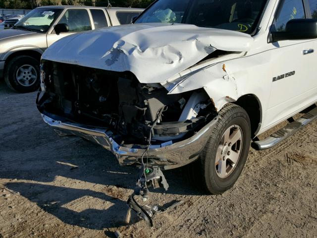 1D7RB1CP1BS504991 - 2011 DODGE RAM 1500 WHITE photo 9