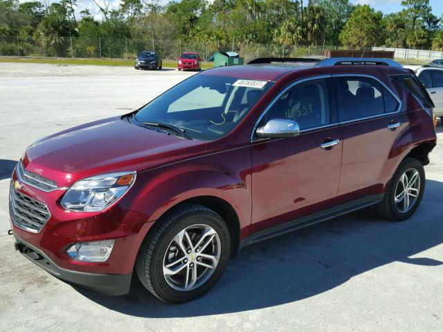 2GNFLGE34H6248761 - 2017 CHEVROLET EQUINOX PR RED photo 2