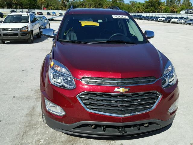 2GNFLGE34H6248761 - 2017 CHEVROLET EQUINOX PR RED photo 9