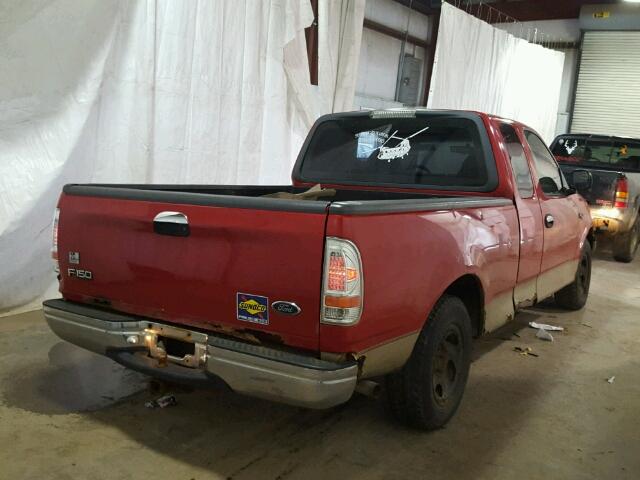 1FTZX1720XNC27377 - 1999 FORD F150 RED photo 4