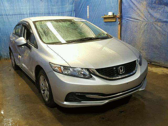 19XFB2F56DE229234 - 2013 HONDA CIVIC LX SILVER photo 1