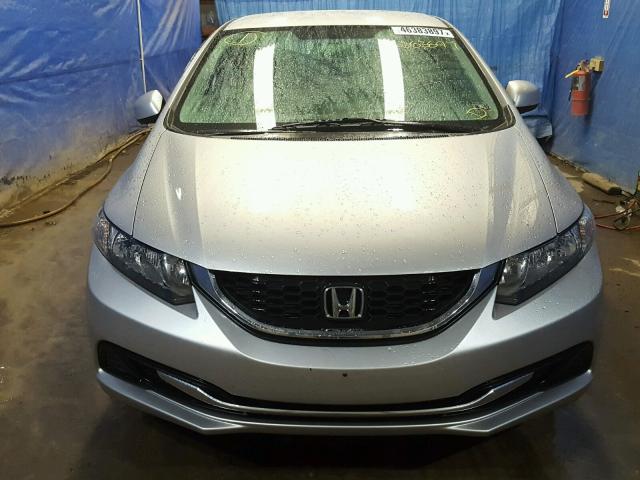 19XFB2F56DE229234 - 2013 HONDA CIVIC LX SILVER photo 9