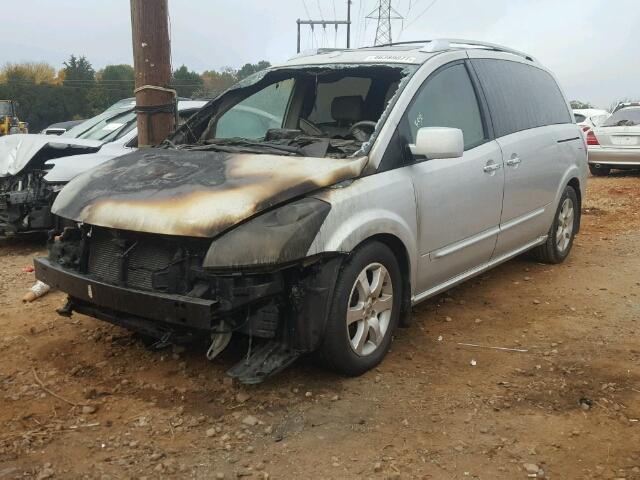 5N1BV28U08N113504 - 2008 NISSAN QUEST S SILVER photo 2