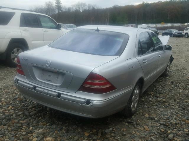 WDBNG75J72A283603 - 2002 MERCEDES-BENZ S 500 SILVER photo 4