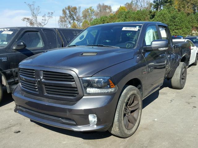 1C6RR6MTXFS629547 - 2015 RAM 1500 SPORT GRAY photo 2