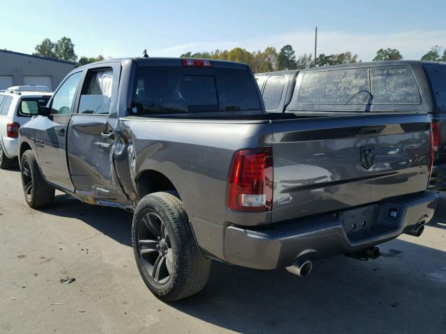 1C6RR6MTXFS629547 - 2015 RAM 1500 SPORT GRAY photo 3