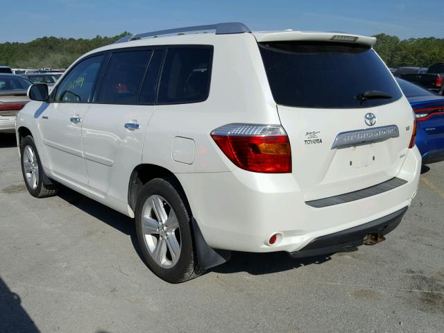 JTEES42A792148026 - 2009 TOYOTA HIGHLANDER WHITE photo 3