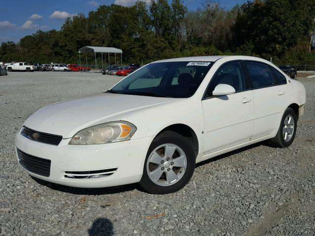 2G1WT55K169110233 - 2006 CHEVROLET IMPALA WHITE photo 2