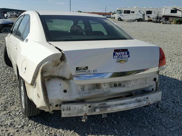 2G1WT55K169110233 - 2006 CHEVROLET IMPALA WHITE photo 9