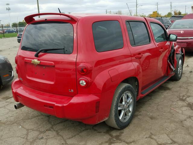 3GNDA13D68S650787 - 2008 CHEVROLET HHR LS RED photo 4