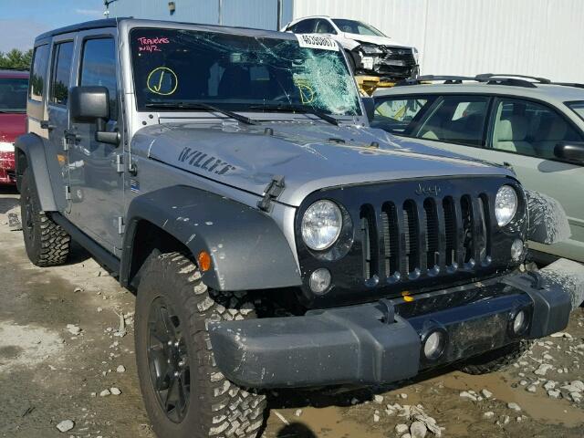 1C4BJWDG7GL286664 - 2016 JEEP WRANGLER U SILVER photo 1