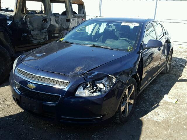 1G1ZC5EU9BF335483 - 2011 CHEVROLET MALIBU 1LT BLUE photo 2