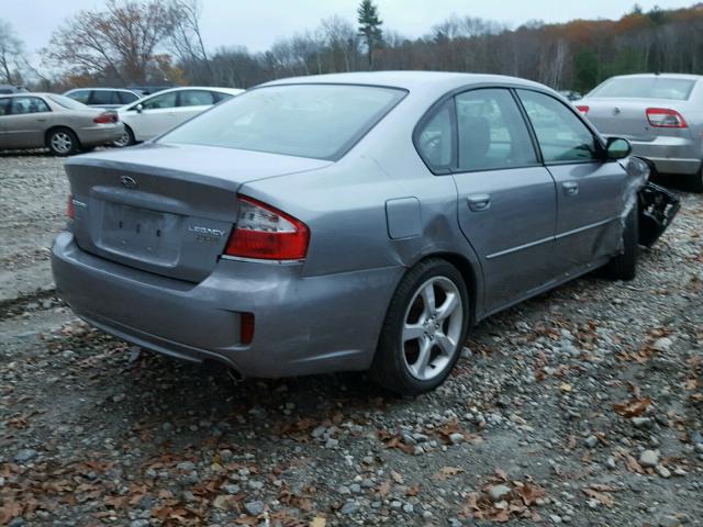 4S3BL616587220355 - 2008 SUBARU LEGACY 2.5 GRAY photo 4