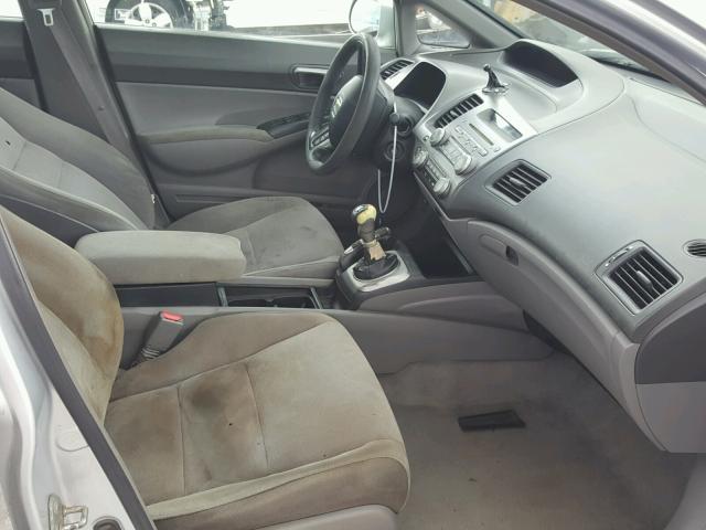 1HGFA15576L042448 - 2006 HONDA CIVIC SILVER photo 5