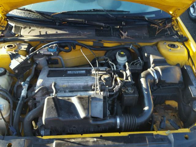 1G1JC12F637286279 - 2003 CHEVROLET CAVALIER YELLOW photo 7