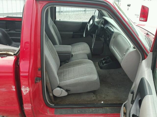 1FTCR10A4VPA90141 - 1997 FORD RANGER RED photo 5