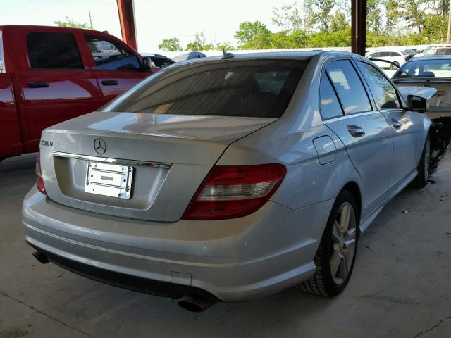 WDDGF5EB6AR086468 - 2010 MERCEDES-BENZ C 300 SILVER photo 4