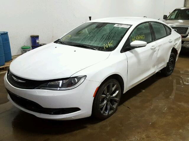 1C3CCCBB9GN100720 - 2016 CHRYSLER 200 S WHITE photo 2