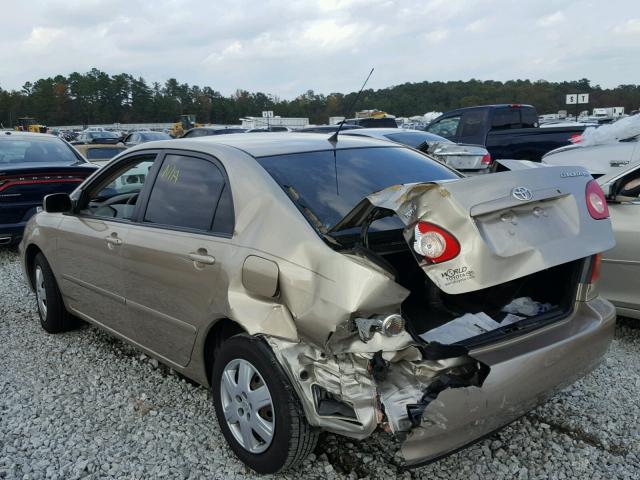 2T1BR30E87C779952 - 2007 TOYOTA COROLLA CE GOLD photo 3