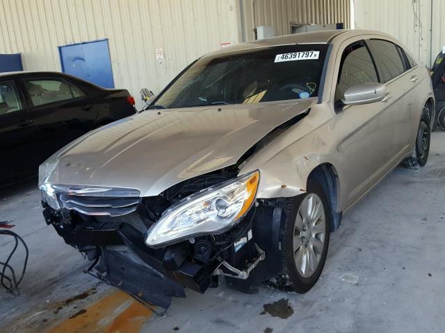 1C3CCBAB2EN123166 - 2014 CHRYSLER 200 LX GOLD photo 2