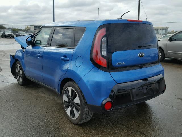 KNDJP3A52G7399782 - 2016 KIA SOUL + BLUE photo 3