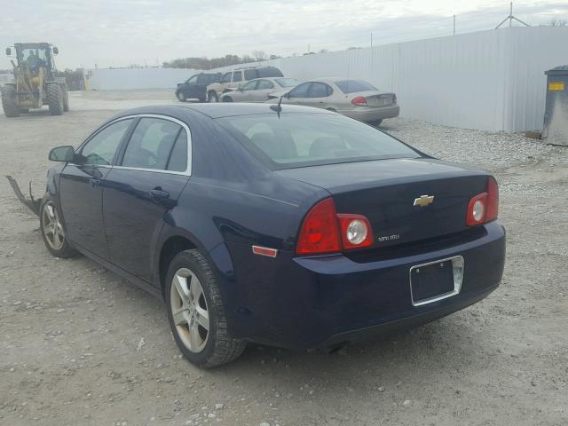 1G1ZB5EB9AF220088 - 2010 CHEVROLET MALIBU LS BLUE photo 3