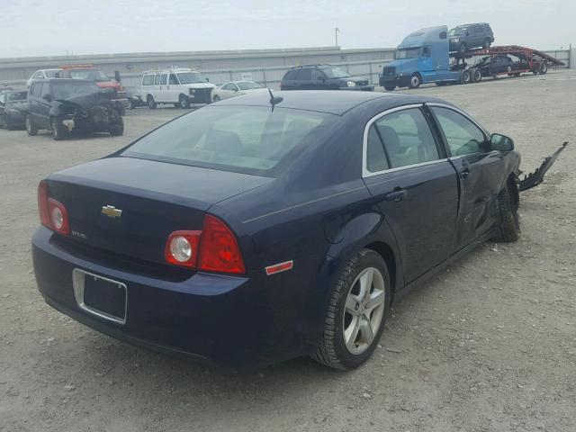 1G1ZB5EB9AF220088 - 2010 CHEVROLET MALIBU LS BLUE photo 4