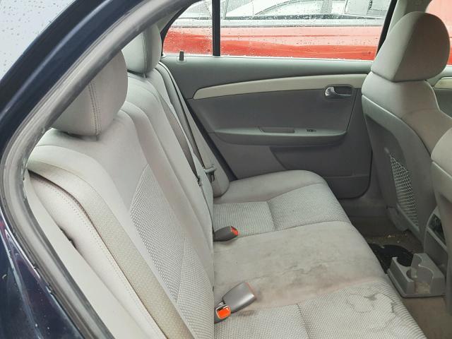 1G1ZB5EB9AF220088 - 2010 CHEVROLET MALIBU LS BLUE photo 6